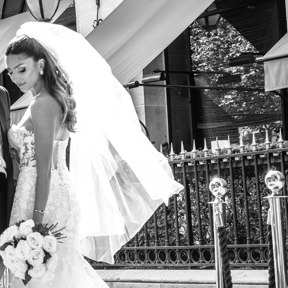 Elegant White Bridal Veil